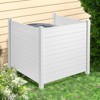 VEVOR Outdoor Privacy Screens, 50" W x 50" H Air Conditioner Fence, Pool Equipment Enclosure, Horizontal Vinyl Privacy Fence - 2 of 4