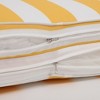 FURNIinspire Outdoor Seat Cushions 2pcs Outdoor Cushion Set Replacement, Yellow And White Stripes Seat Cushion, Multicolored, 74.4"*22.05"*2.8" - 2 of 4