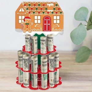 Big Dot of Happiness Gingerbread Christmas - DIY Gingerbread Man Holiday Party Money Holder Gift - Cash Cake - 1 of 4