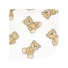 Hudson Baby Flannel Cotton Washcloths, Teddy Bears 10 Pack, One Size - 3 of 4