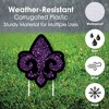 Big Dot of Happiness Mardi Gras - Yard Sign & Outdoor Lawn Decorations - Masquerade Party Yard Signs - Set of 8 - 3 of 4