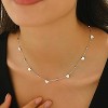Colorful Beaded Necklace - Freshwater Pearl & Evil Eye Pendant, Stainless Steel 18K Gold Plated Y2K Trendy Jewelry for Women & Teen Girls - 3 of 4