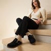CUSHIONAIRE Blain Fur Genuine Suede Clogs for Women, Cozy Slip-On Womens Slippers with Detailed Stitching and Memory Foam Comfort - 4 of 4
