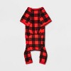 Buffalo Check Matching Family Dog Pajamas - Wondershop™ Red/Black - 3 of 4