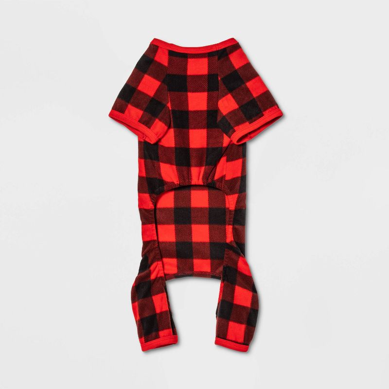 Buffalo Check Matching Family Dog Pajamas - Wondershop™ - Black/Red, 4 of 6