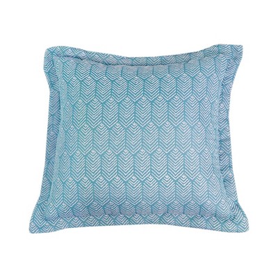Sugar Chevron Outdoor Deep Seat Pillow Back DuraSeason Fabric™ Aqua - Threshold™
