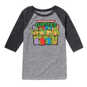 Boys' - Teenage Mutant Ninja Turtles - Mutant Buddies Raglan Graphic T-Shirt - 1 of 4