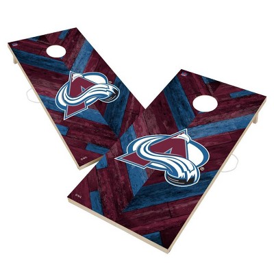 NHL Colorado Avalanche 2'x4' Solid Wood Cornhole Board