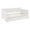 Luxystar Twin Size Wood Daybed with 2 Storage Drawers for Living Room and Guest Room - 4 of 4