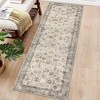 Vintage Floral Area Rug Washable Rug - image 3 of 4