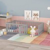 NicBex Twin/Full/Queen Size Kids Montessori Bed with Door,Floor Bed with Fence,Toddler bed for Bedroom Playroom,Walnut/White/Gray/Brown - 2 of 4