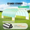 VEVOR Walk-in Tunnel Greenhouse, 19.4x9.7x6.5 ft Hoop House Greenhouse Tunnel with Galvanized Steel Frame, Green PE Cover, 12 Windows - 3 of 4