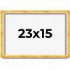 PosterPalooza | Minimalist Shadow Box Gold Picture Frame - UV Acrylic, Backing Board, Hanging Hardware - 2 of 4