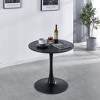 Mid-century Tulip Dining Table, with Round or Square Table Top, Pedestal Dining Table, End Table Leisure Coffee Table - 4 of 4
