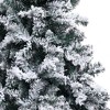 vidaXL Artificial Christmas Tree with Flocked Snow Green 7 ft PVC - 4 of 4