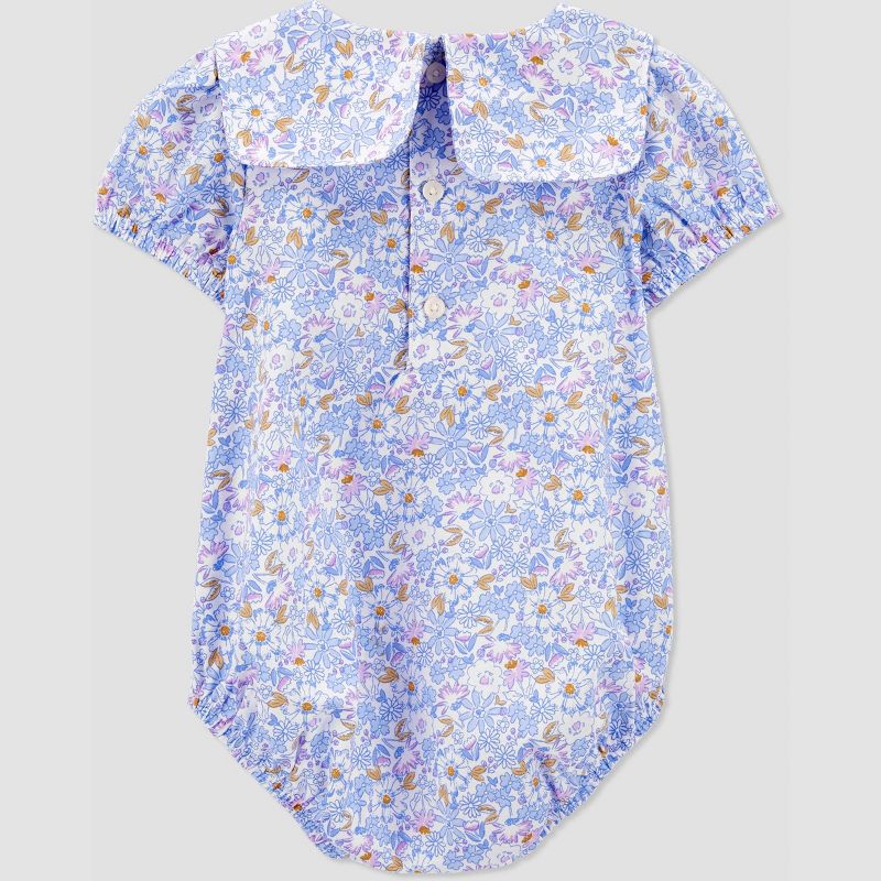 Carter&#39;s Just One You&#174; Baby Girls&#39; Floral Bubble Top &#38; Bottom Set - Purple, 3 of 7