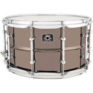 Ludwig Universal Series Black Brass Snare Drum With Chrome Hardware - 1 of 4