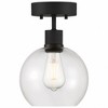 Access Lighting Port Nine 1 - Light Flush Mount in  Matte Black - 2 of 4