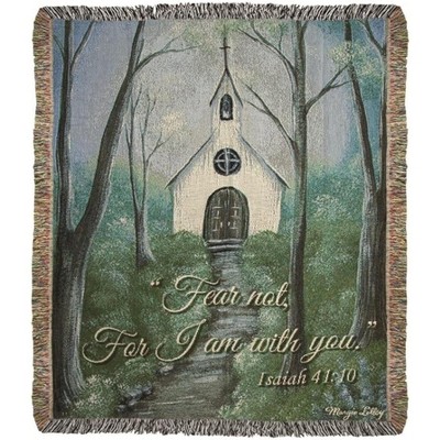 Manual Woodworks and Weavers Isaiah 41:10 Throw Blanket – Christian Scripture Decor for Living Room or Prayer Space