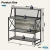 Bestier 3 Tier Liquor Bar Table Wine Bar Cabinet Coffee Station for Kitchen - 4 of 4