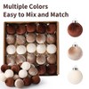 25pcs 6cm Christmas Ball Ornament Set - Velvet Christmas Ornaments, Christmas Tree Decorations, Holiday Ornament Set, Festive Tree Ornaments - 2 of 4