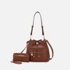 MKF Collection Larissa Vegan Leather Women’s Bucket Hobo Handbag with Wallet by Mia K - 2 of 4