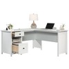 Gulches White L-Shaped Desk  Large Surface, File Drawer (Full-Extension) + Small Drawer, Easy Assembly - 2 of 4