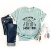 Simply Sage Market We're On Cabin Time Short Sleeve Tee - S - Seafoam - 3 of 4