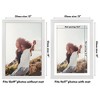 Americanflat 13x19 Picture Frame - Use as 11x17 Frame with Mat or Display 13x19 Photo Without Mat - Hudson Collection - White - 2 of 4