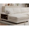 CAVINAS Convertible Sofa Bed, Modern Convertible Sectional Sofa, Corduroy Loveseat for Living Room - 2 of 4