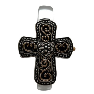Olivia Pratt Cross Shape Bangle Women Watch