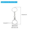 Unique Bargains Portable Round Metal Storage Coin Holder with Key Ring - 2 of 4