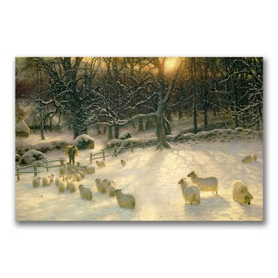 Trademark Fine Art -Joseph Farquharson 'The Shortening Winter's Day' Canvas Art