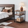 SKONYON Printer Stand,  Large Printer Table with Storage Shelf 3-Tier Rolling Printer Cart with Wheels - 4 of 4