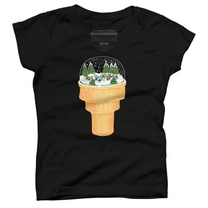 Girl's Design By Humans Sno-Cone By BullShirtCo T-Shirt - 1 of 3
