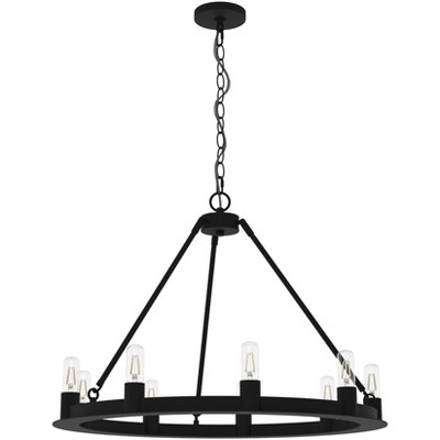 27" 9-light Led Adjustable Iron Urbanna Transitional Modern Chandelier ...