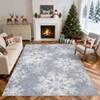 Christmas Snowflakes Printed Area Rug Washable Non Slip,Soft Indoor Carpets,Low Pile Xmas Decoration Rugs - 2 of 4