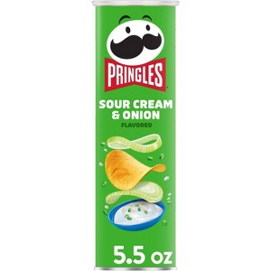 Pringles Sour Cream & Onion Potato Crisps Chips - 5.5oz - 1 of 4