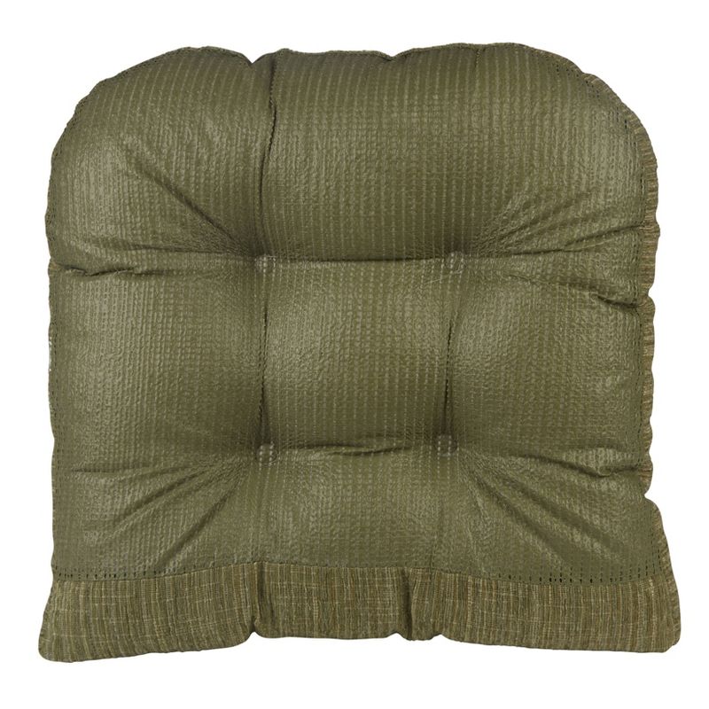 Gripper 17&#34; x 17&#34; Non-Slip Polar Chenille Tufted Universal Chair Cushions Set of 2 - Jade, 3 of 6