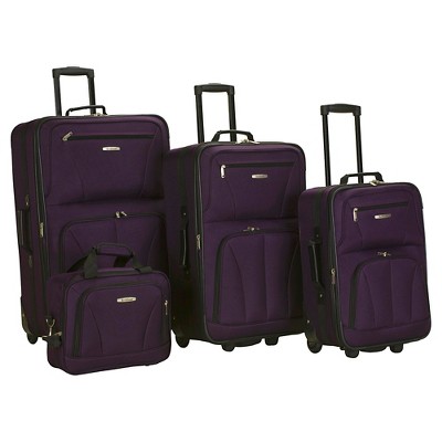 purple luggage set