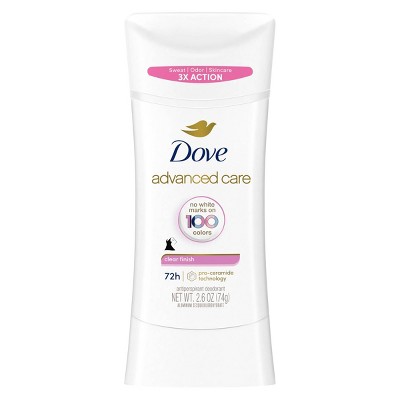 Dove Beauty Advanced Care Clear Finish 72-Hour Women's Antiperspirant & Deodorant Stick - 2.6oz