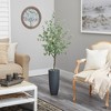 Nearly Natural 5-ft Eucalyptus Artificial Tree in Gray Planter - 4 of 4