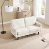 SKRAN Small Loveseat Sofa for Small Spaces, Comfy Small Couch for Bedroom with Thick Cushion, 2 Seater Couch Side Pocket for Living Room - 4 of 4