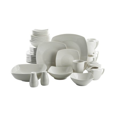 Gibson Home 39pc Zen Buffet Dinnerware Set - White