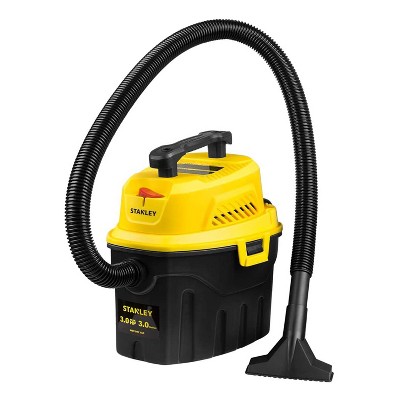 Stanley SL18910P-3 3 Gallon 3 Max HP Portable Lightweight Wet/Dry Vacuum Cleaner for Cleaning Home, Garage, Workshop, or Vehicle, Yellow