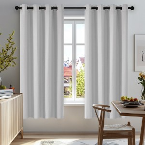 Deconovo Grommet Curtains 2 Panels, Thermal Insulated, 38"W - 1 of 4