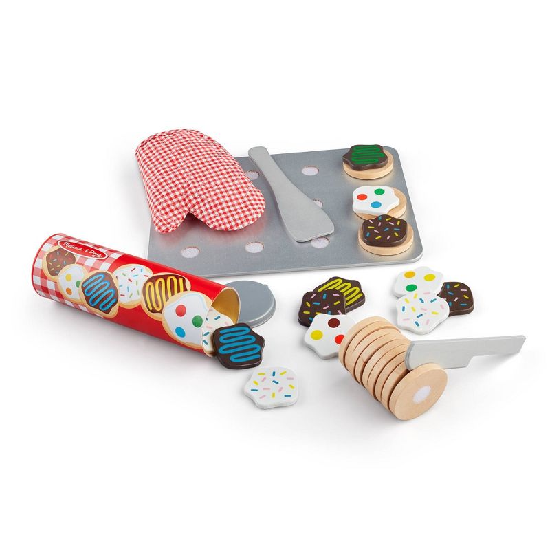 Melissa &#38; Doug Slice and Bake Wooden Cookie Play Food Set, 4 of 14