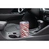 Elanze Designs 20 oz Stainless Steel On the Go Insulated Travel Tumbler With Push Top Lid, Berry Red Zebra Print White - 3 of 4
