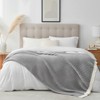 Snuggle Sac Reversible Knit Throw Blanket Soft Ribbed Textured Blanket for All Seasons - 2 of 4