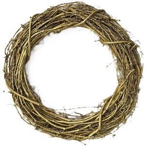 Kraft Lane: 18" Painted Grapevine Wreath - Gold, DIY Craft Projects, Handcrafted - 1 of 4